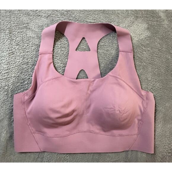 Jockey Pink Racerback Sports Bra XL Seamless Molded Cup Activewear Workout - Picture 1 of 6